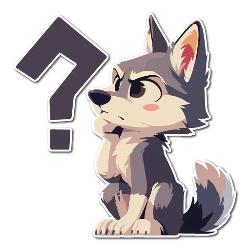 ❓ Стикер «Волчата» для Telegram