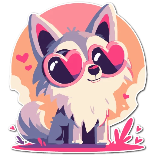 ❤️ Стикер «Волчата» для Telegram