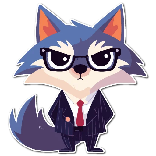 💼 Стикер «Волчата» для Telegram