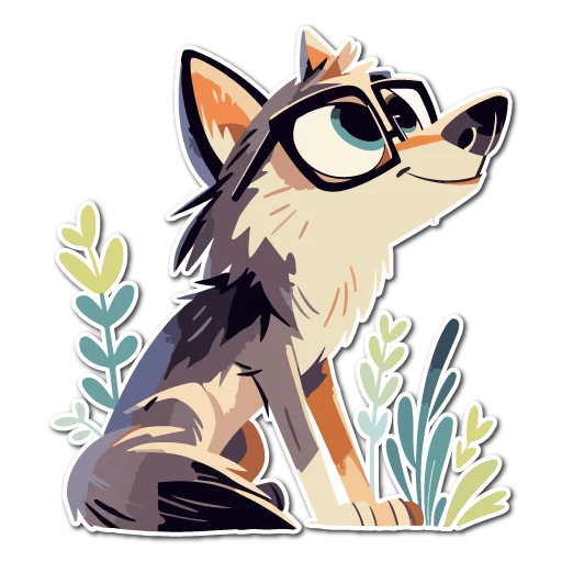 🤓 Стикер «Волчата» для Telegram