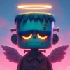 Стикер 38 zombie angel
