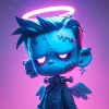 Стикер 45 zombie angel