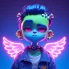 Стикер 47 zombie angel