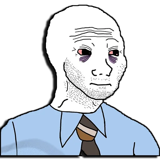 🙁 Стикер «neUspevshee Pokoleniya» для Telegram