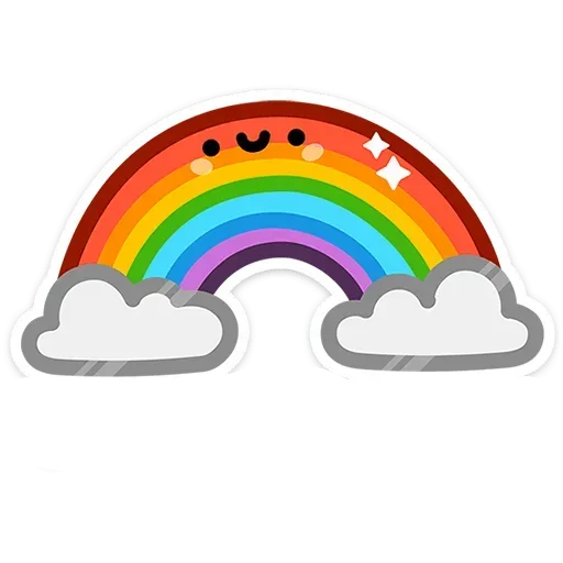 🌈 Стикер «Не в духе без надписей» для Telegram