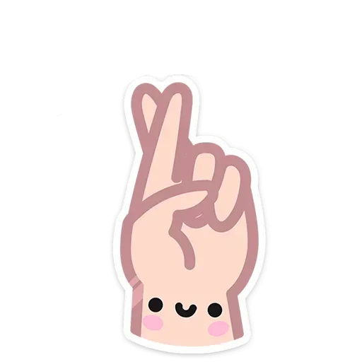 🤞 Стикер «Не в духе без надписей» для Telegram