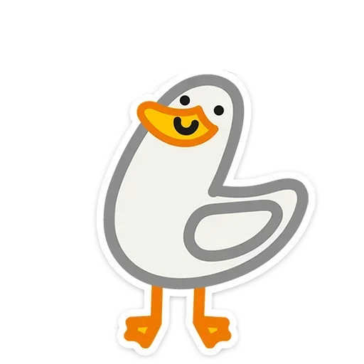 🪿 Стикер «Не в духе без надписей» для Telegram