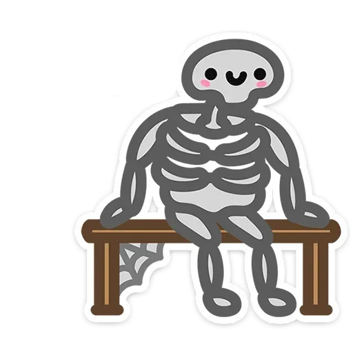 ☠️ Стикер «Не в духе без надписей» для Telegram