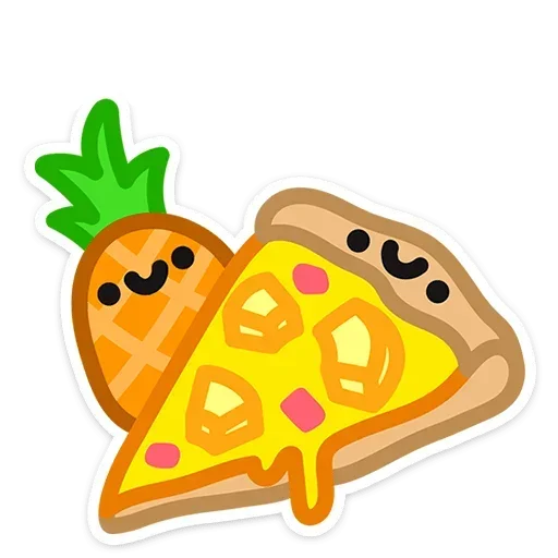 🍍 Стикер «Не в духе без надписей» для Telegram