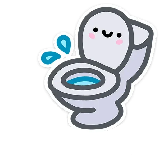 🚽 Стикер «Не в духе без надписей» для Telegram