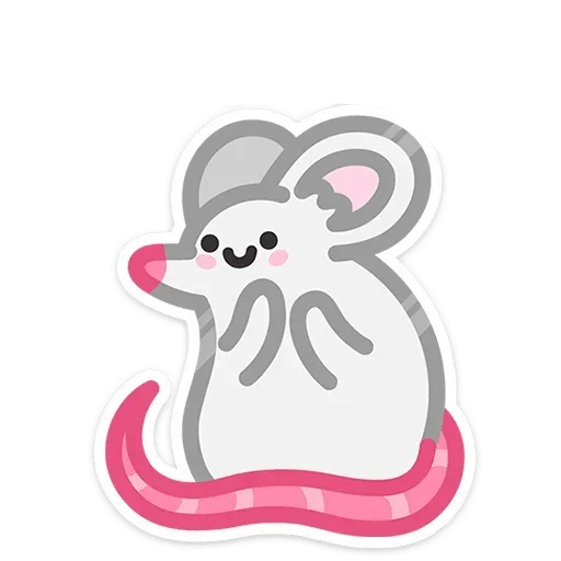 🐁 Стикер «Не в духе без надписей» для Telegram