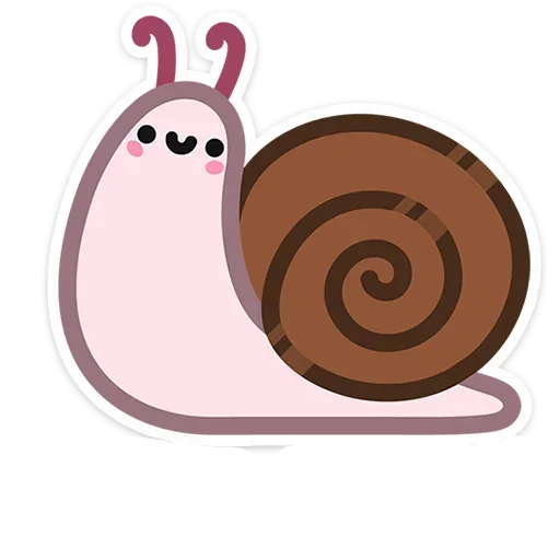 🐌 Стикер «Не в духе без надписей» для Telegram