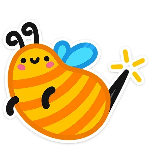 🐝 Стикер «Не в духе без надписей» для Telegram