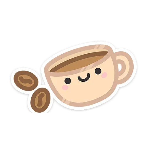 ☕️ Стикер «Не в духе без надписей» для Telegram