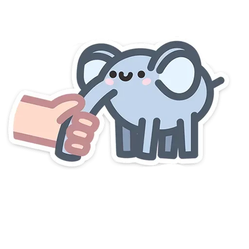 🤝 Стикер «Не в духе без надписей» для Telegram