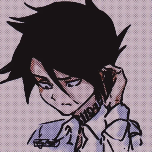 🤨 Стикер «Yakusoku no Neverland» для Telegram