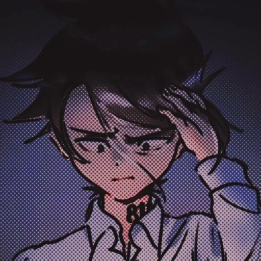 🤨 Стикер «Yakusoku no Neverland» для Telegram