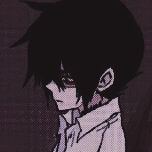 😔 Стикер «Yakusoku no Neverland» для Telegram