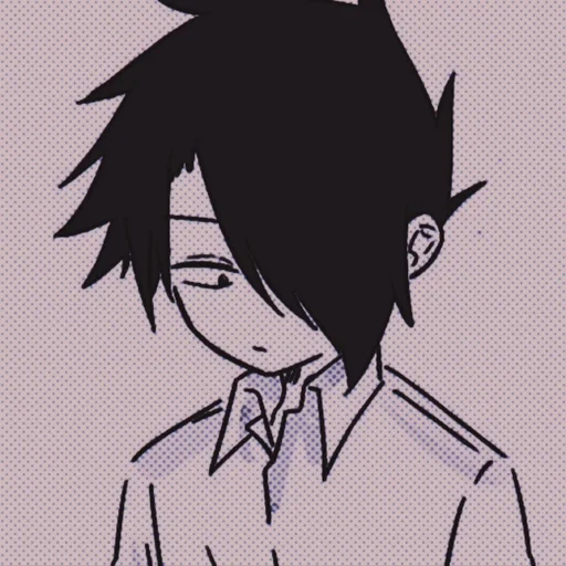 🤨 Стикер «Yakusoku no Neverland» для Telegram
