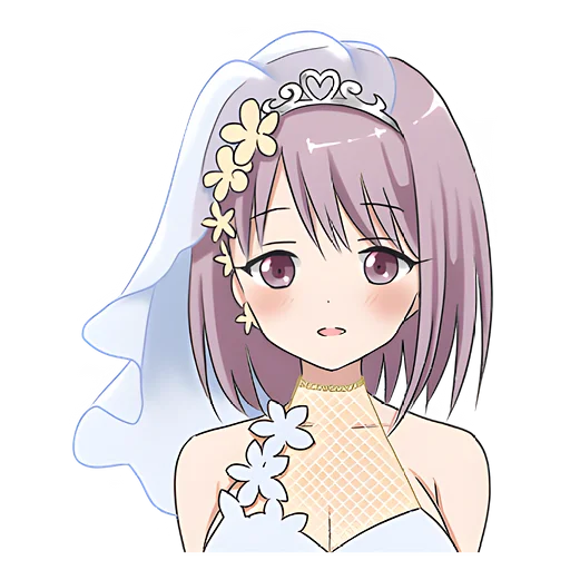 👰 Стикер «Невеста тян» для Telegram