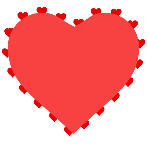 Стикер 35 Love emoji. Сердечки всякие