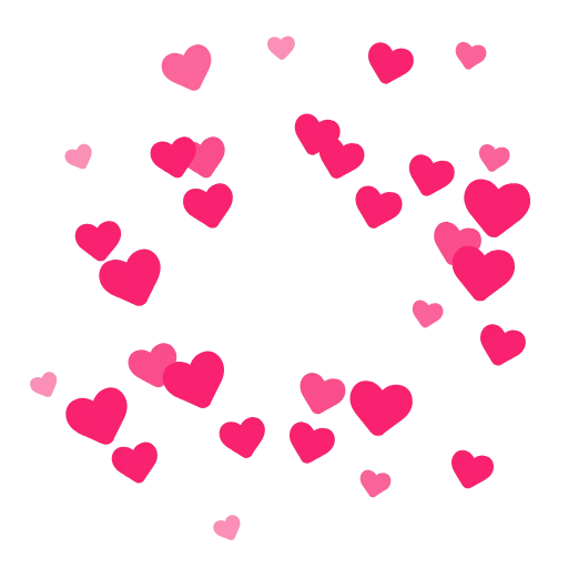 Стикер 40 Love emoji. Сердечки всякие