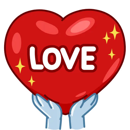 Стикер 38 Love emoji. Сердечки всякие
