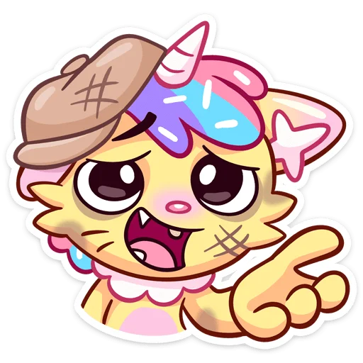 😼 Стикер «Новый Кэнди Кэт» для Telegram