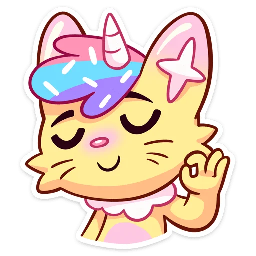 😼 Стикер «Новый Кэнди Кэт» для Telegram