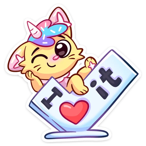 😼 Стикер «Новый Кэнди Кэт» для Telegram