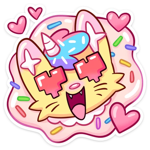 😼 Стикер «Новый Кэнди Кэт» для Telegram
