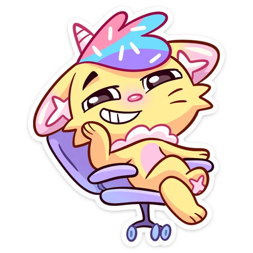 😼 Стикер «Новый Кэнди Кэт» для Telegram