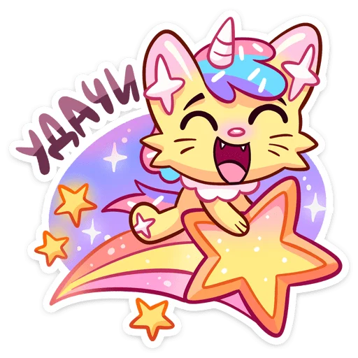 😼 Стикер «Новый Кэнди Кэт» для Telegram