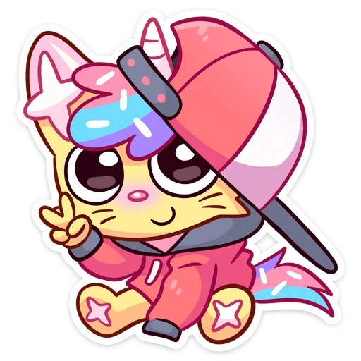 😼 Стикер «Новый Кэнди Кэт» для Telegram