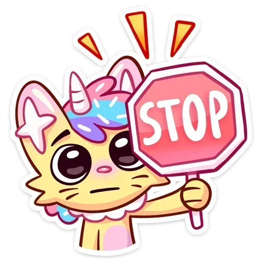 ⛔ Стикер «Новый Кэнди Кэт» для Telegram