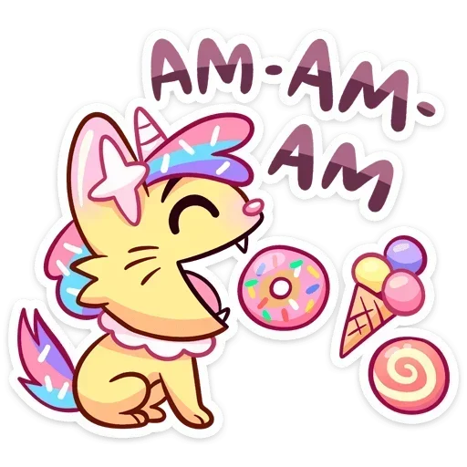 🍩 Стикер «Новый Кэнди Кэт» для Telegram