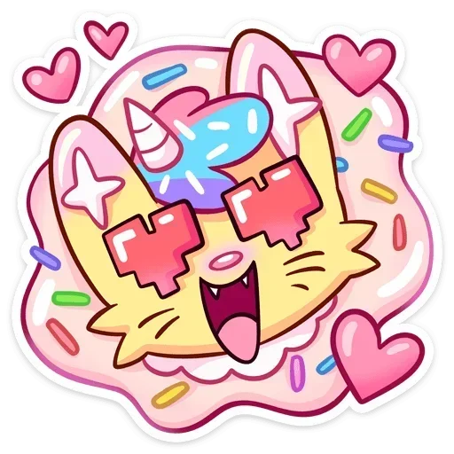 😍 Стикер «Новый Кэнди Кэт» для Telegram