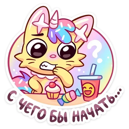 🤔 Стикер «Новый Кэнди Кэт» для Telegram