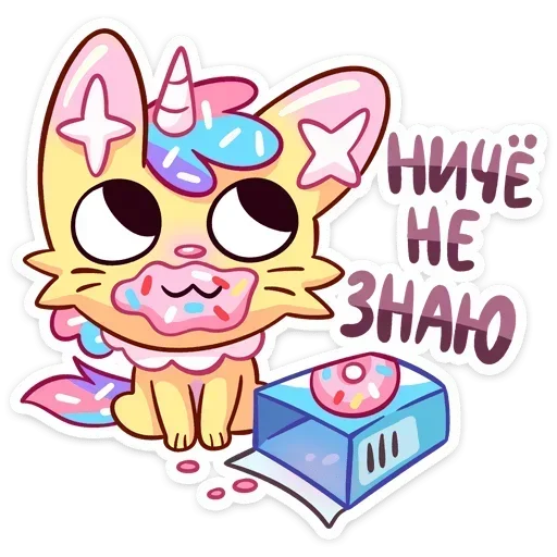 🙂 Стикер «Новый Кэнди Кэт» для Telegram