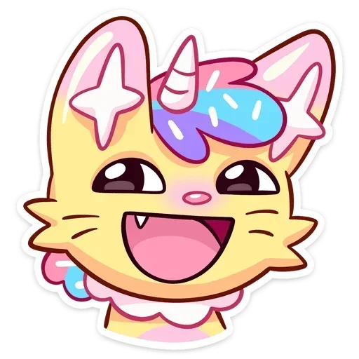 😁 Стикер «Новый Кэнди Кэт» для Telegram