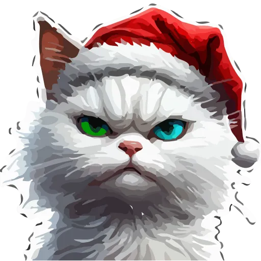 🎅 Эмодзи «НОВОГОДНИЕ КОТЫ» для Telegram