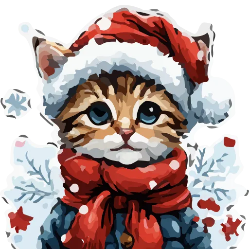 ❄️ Эмодзи «НОВОГОДНИЕ КОТЫ» для Telegram