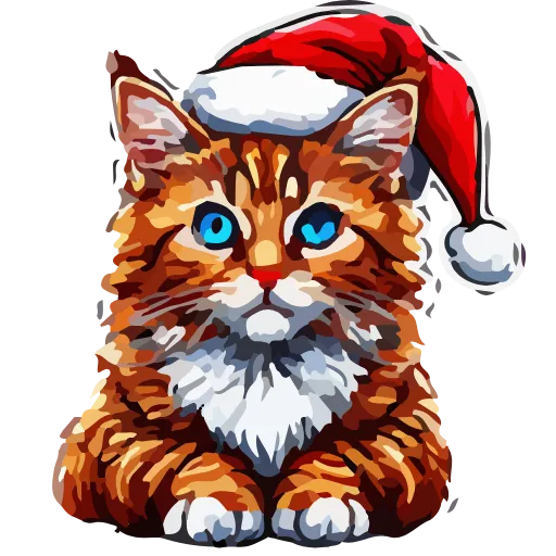 🎅 Эмодзи «НОВОГОДНИЕ КОТЫ» для Telegram