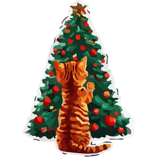 🎄 Эмодзи «НОВОГОДНИЕ КОТЫ» для Telegram