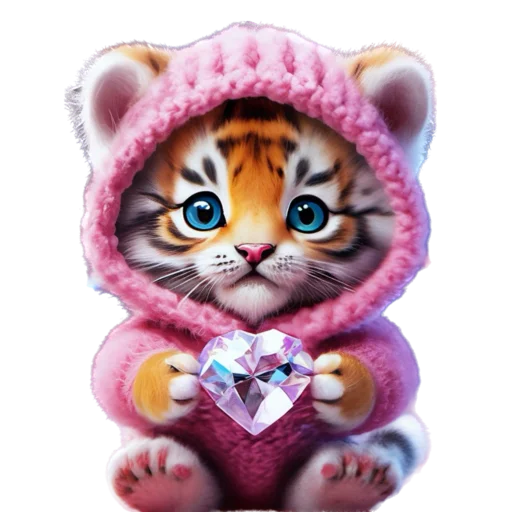 🐯 Стикер «Новогодний подарок» для Telegram