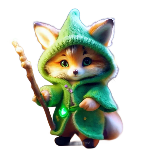 🦊 Стикер «Новогодний подарок» для Telegram