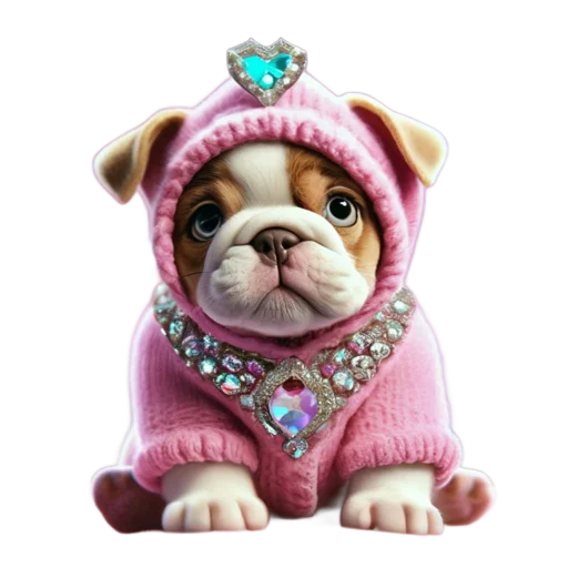 🐶 Стикер «Новогодний подарок» для Telegram