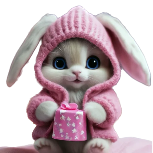 🐰 Стикер «Новогодний подарок» для Telegram