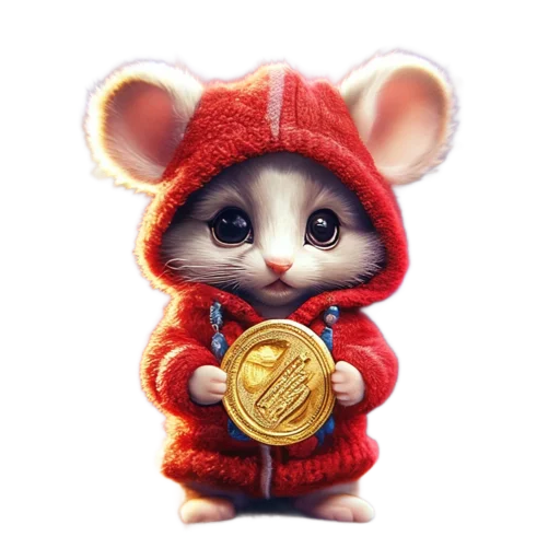 🐭 Стикер «Новогодний подарок» для Telegram