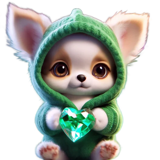 🐶 Стикер «Новогодний подарок» для Telegram
